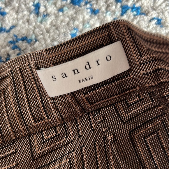 SANDRO Short patterned jacquard skort 38 - Picture 7 of 10